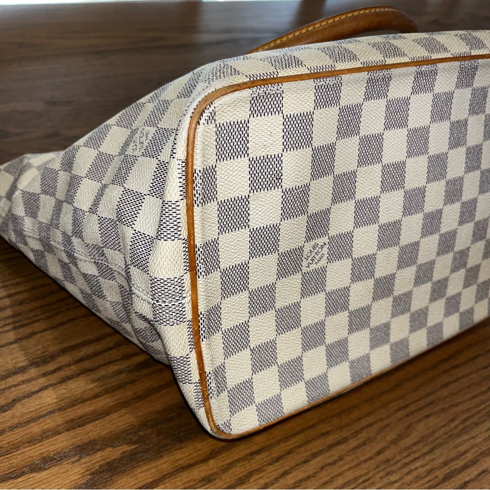 SOLD-Authentic Louis Vuitton Damier Azure Saleya MM - Picture 9 of 15